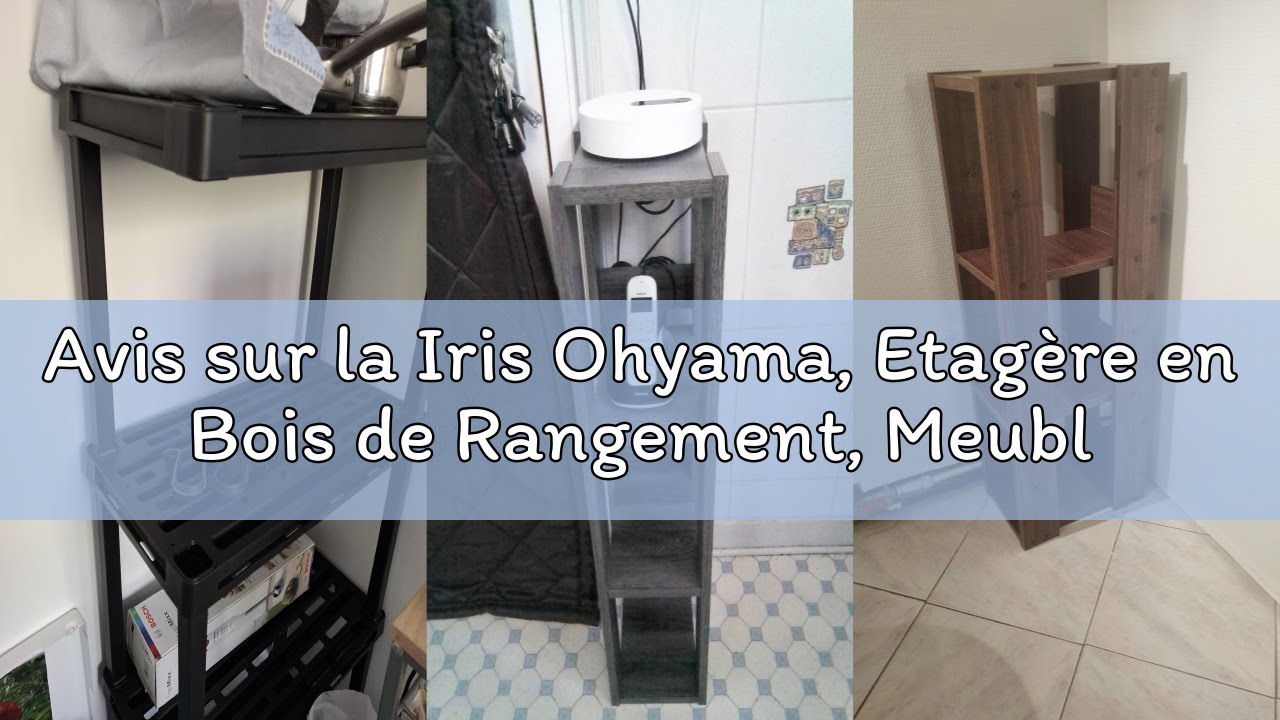 Avis sur la Iris Ohyama, Etagère en Bois de Rangement, Meuble de Rangement à 4 Niveaux, Étagère Vert