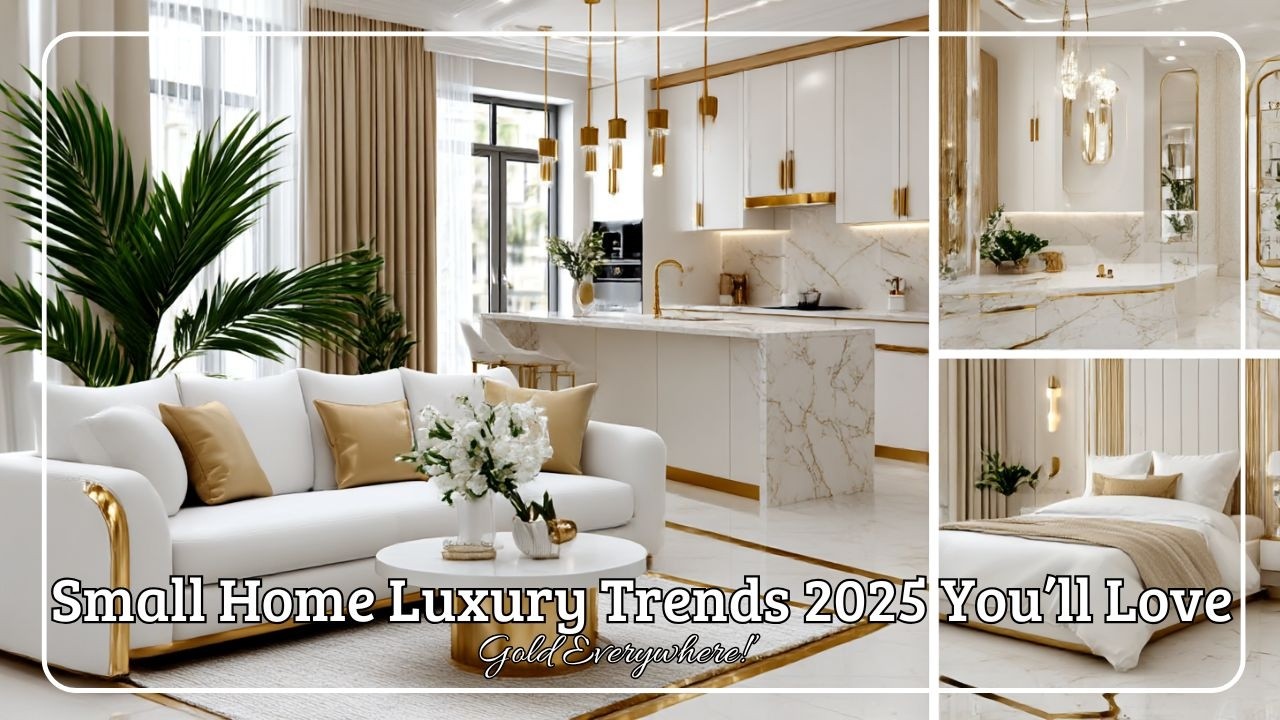 Золото повсюду! Тенденции роскоши для небольших домов 2025 года, которые вам понравятся