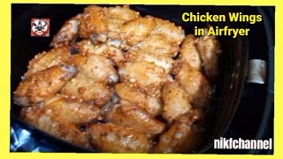 #AIR Fried Garlic Chicken Wings@NikfChannel