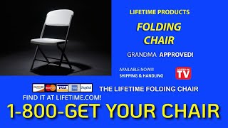 Lifetime Folding Chair Infomercial: All-New, Super Comfort! | Lifetime Tables and Chairs