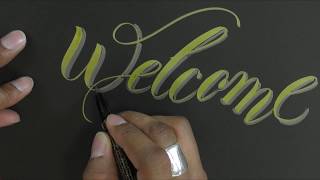 【ブラッシュレタリング】Welcome
