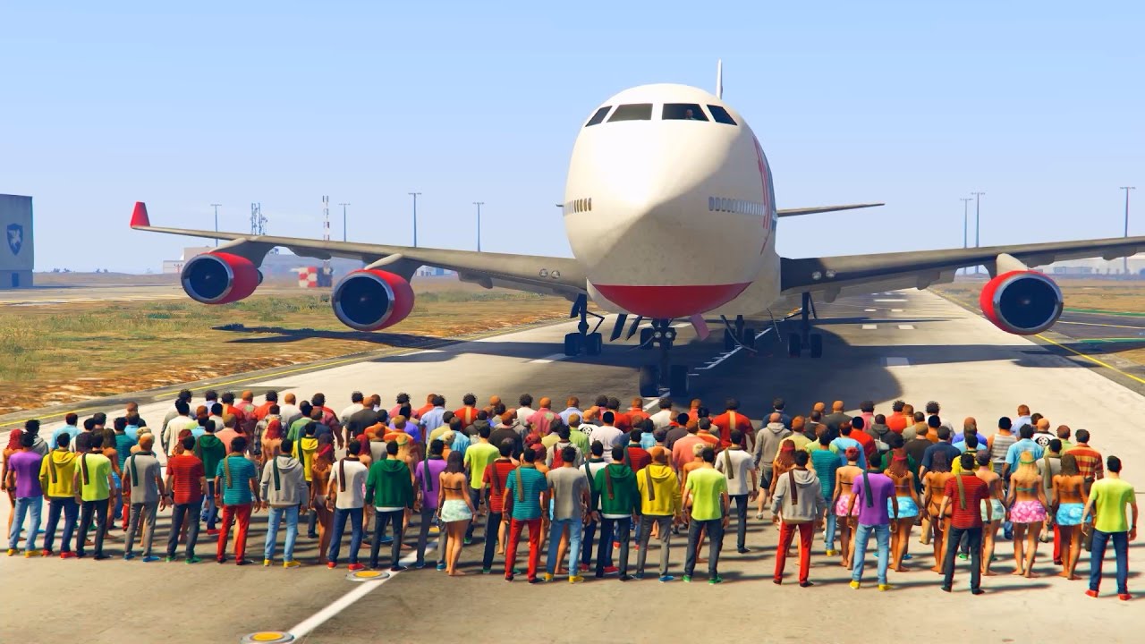 100 personnes arrêtent un avion cargo !