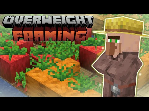 OVERWEIGHT FARMING - ГИГАНТСКИЕ ОВОЩИ! ОБЗОР МОДА НА МАЙНКРАФТ