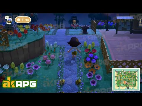 ACNH Beautiful Garden Theme Island | Animal Crossing New Horizons Island Design Ideas