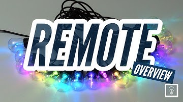 BrightLux® Lighting 36 ft. Color Flow Solar and USB String Light | Remote Overview