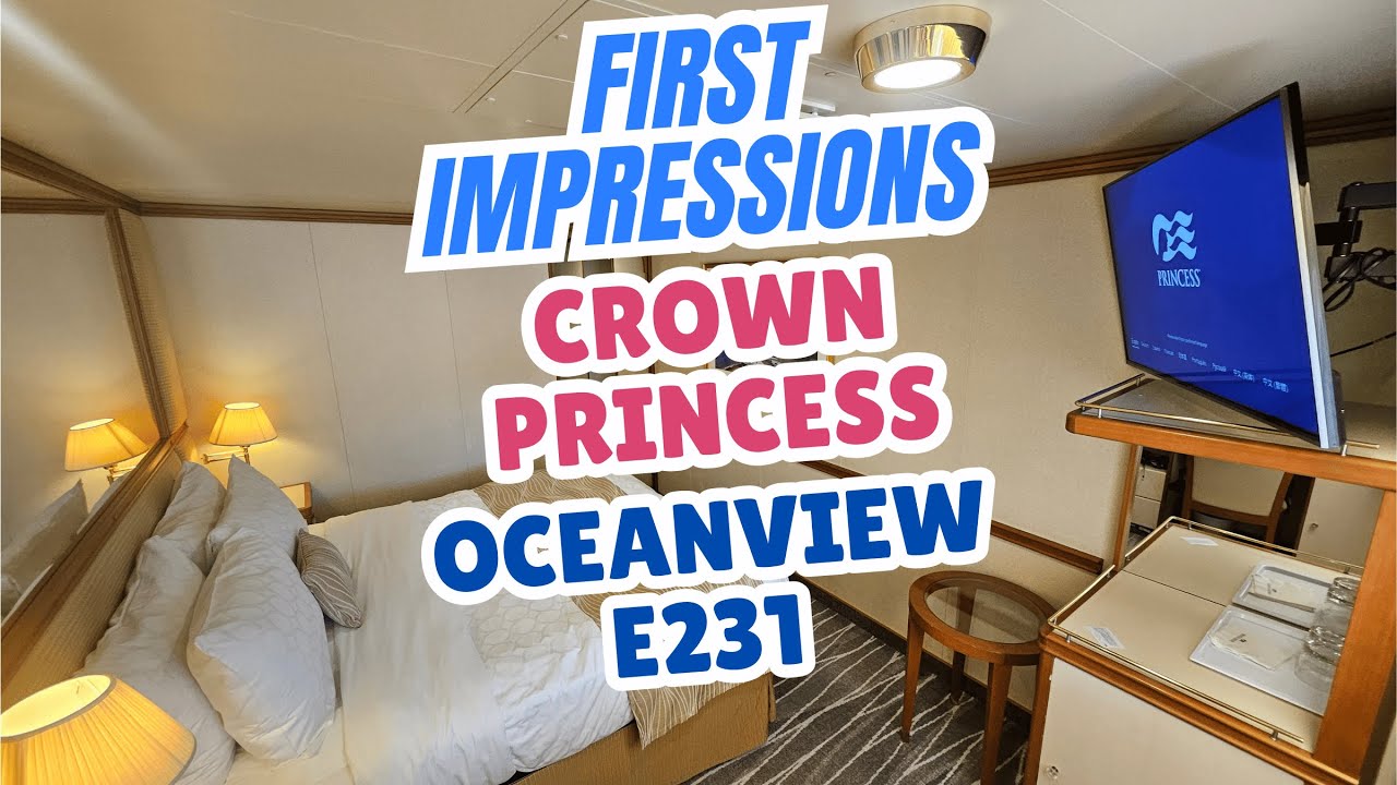 Take a Peek Inside Cruise Cabin Tour E231 on Crown Princess!