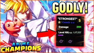 I GOT THE FIRST COSMIC SECRET GIYU UNIT [NEW] Anime Champions Simulator 