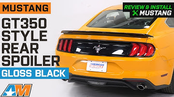 2015-2021 Mustang GT350 Style Rear Spoiler; Gloss Black Review & Install