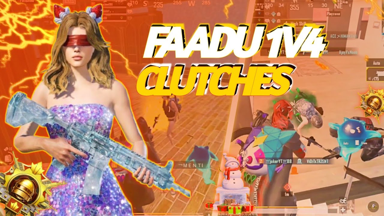 most intense op clutches 🔥 fastest 1v4 in conqueror lobby intense solo ...
