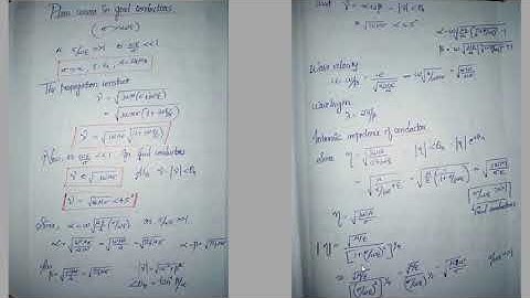 wave propagation in good conductors and skin effect