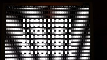 Monochrome VGA from Cyclone II FPGA and a single resistor.