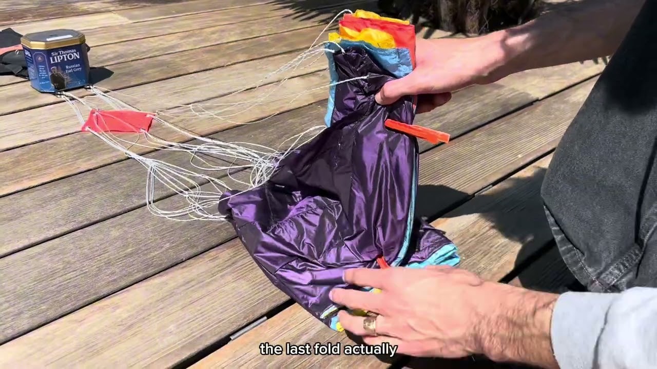 How to Pack your Mini BASE Jumping Parachute Like a Pro - Full Step by Step Tutorial Video