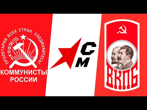 Коммунистические партии и левые организации в России (Союз Марксистов, ВКПБ, Коммунисты России)