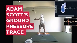 Adam Scott's Golf Swing and Ground Pressure Trace Analysis