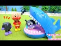 アンパンマン おもちゃ アニメ サメにたべられた！！ SLマンにかおをもってきてくれたよ！ アニメキッズ