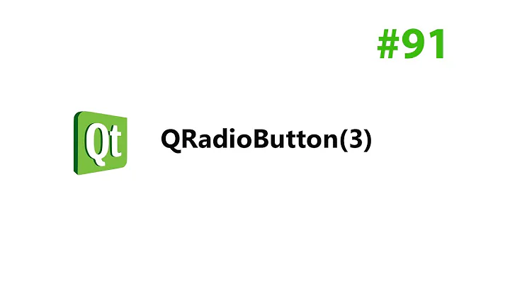 C++ Qt 91 - QRadioButton(3)