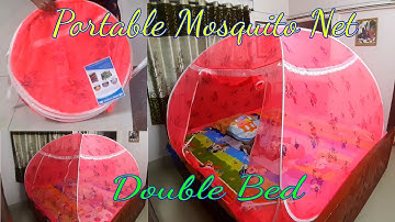 How to fold mosquito net easy steps ||king size bed mosquito net