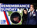 Queen makes public appearance on Remembrance Sunday | 9 News Australia