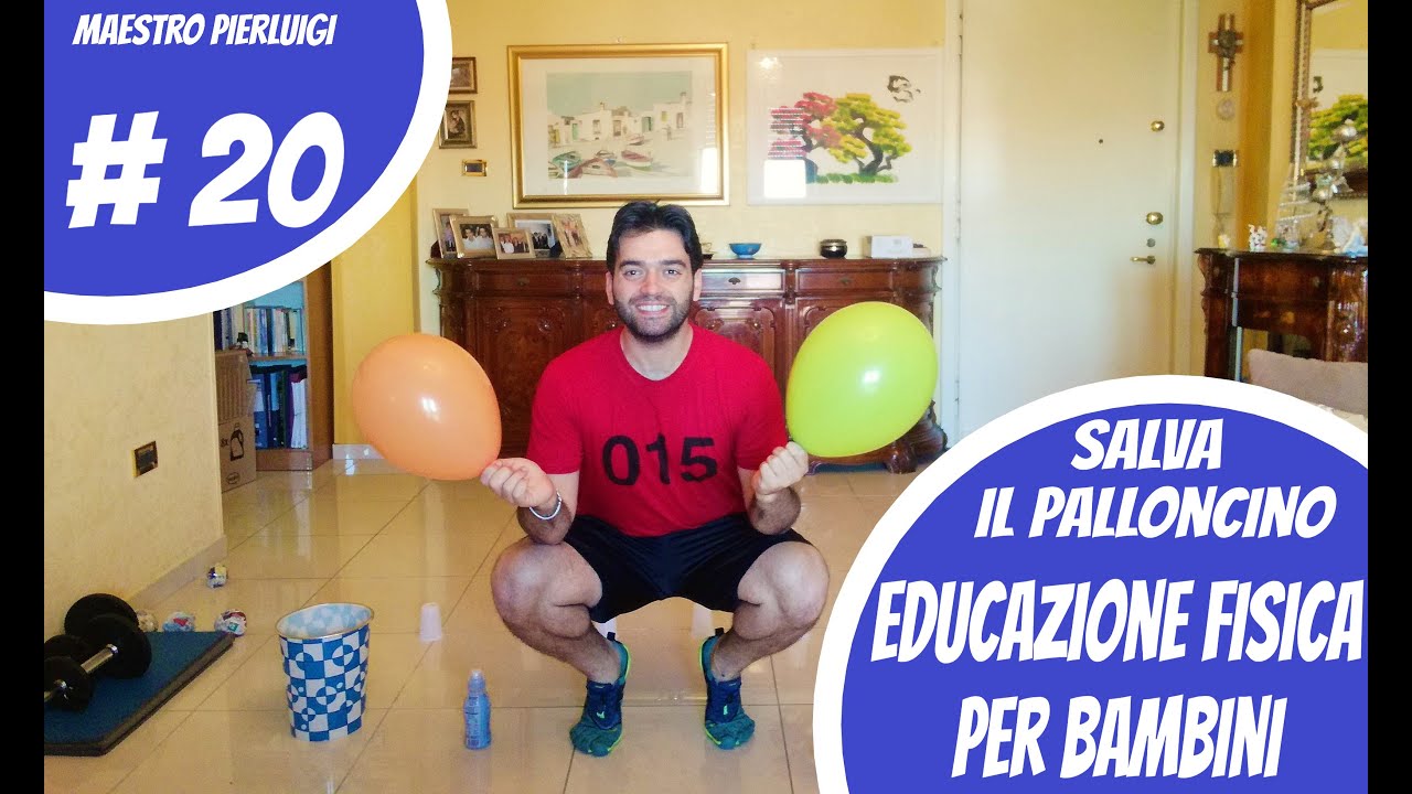 Salva il palloncino, gioco motorio per bambini 6-9 anni #iogiocoacasa