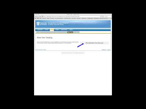 How to update your work term records