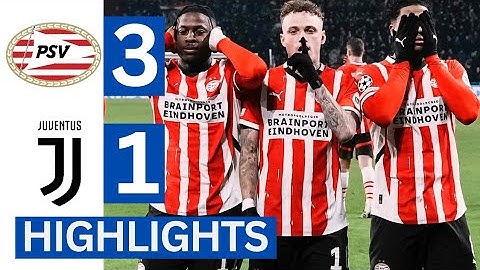 🔴⚫PSV vs Juventus (3-1) | All GOALS & Extended HIGHLIGHTS | UEFA Champions League