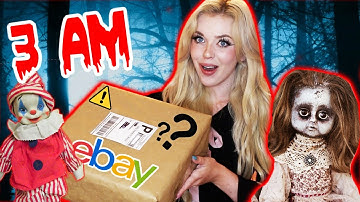 DO NOT BUY & OPEN A HAUNTED MYSTERY BOX FROM EBAY AT 3AM...(**CURSED**)