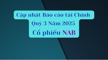 Cập nhật Báo cáo tài chính Quý 3 Năm 2025 của cổ phiếu NAB