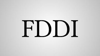What Does "FDDI" Stand For?