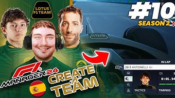 F1 MANAGER 24 CREATE A TEAM (Lotus F1 Team) S2 #10 | ANTONELLI