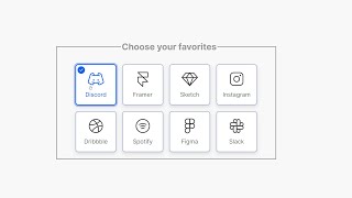 Checkbox group styled as tiles