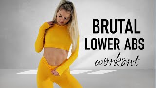 10 MIN BRUTAL LOWER ABS WORKOUT AT HOME | no repeat | tone and tighten lower core