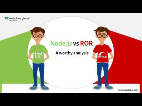 Node.js vs Ruby on Rails: A worthy analysis || WebClues Global