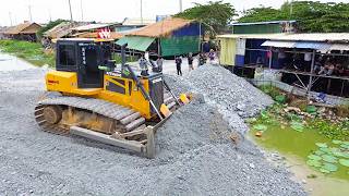 Unbelievable KOMATSU D20 Power! New Landfill Project Completed with Dump Trucks Working Nonstop Unbelievable KOMATSU D20 Power! New Landfill Project Completed with Dump Trucks Working Nonstop