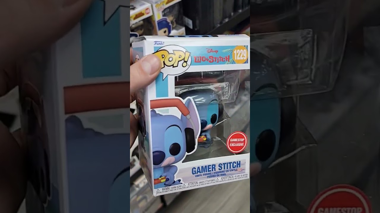 Funko POP! Disney Lilo & Stitch Gamer Stitch #1229 GameStop Exclusive