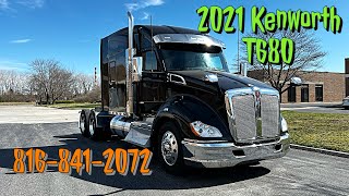 2021 Kenworth T680 Mid Roof Sleeper for Sale! Flatbed Delight!