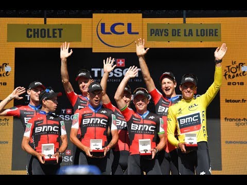 Vídeo: Tour de France 2018 Etapa 3: BMC guanya l'equip TT per posar de groc a Van Avermaet