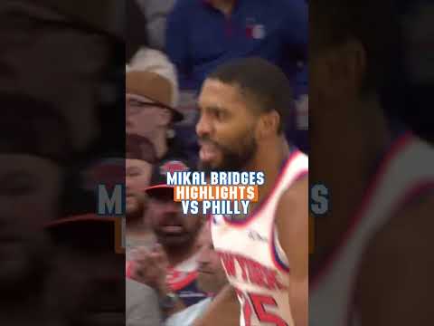 COME ON MIKAL #nba #nyknicks #mikalbridges