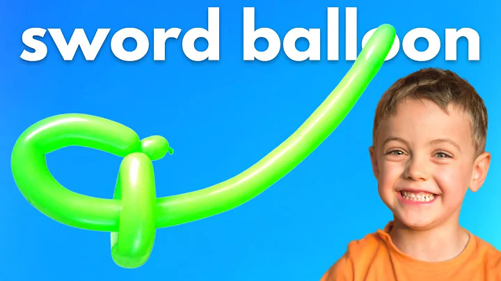 Make An Easy Balloon Sword for Beginners - Basic Sword Balloon Version 2 #balloonsword #swordballoon