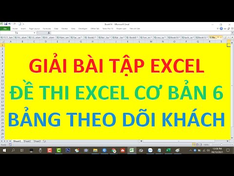 Giải đề thi Excel cơ bản 6 | Bảng theo dõi khách hàng | Mr Kim Cương #HOT