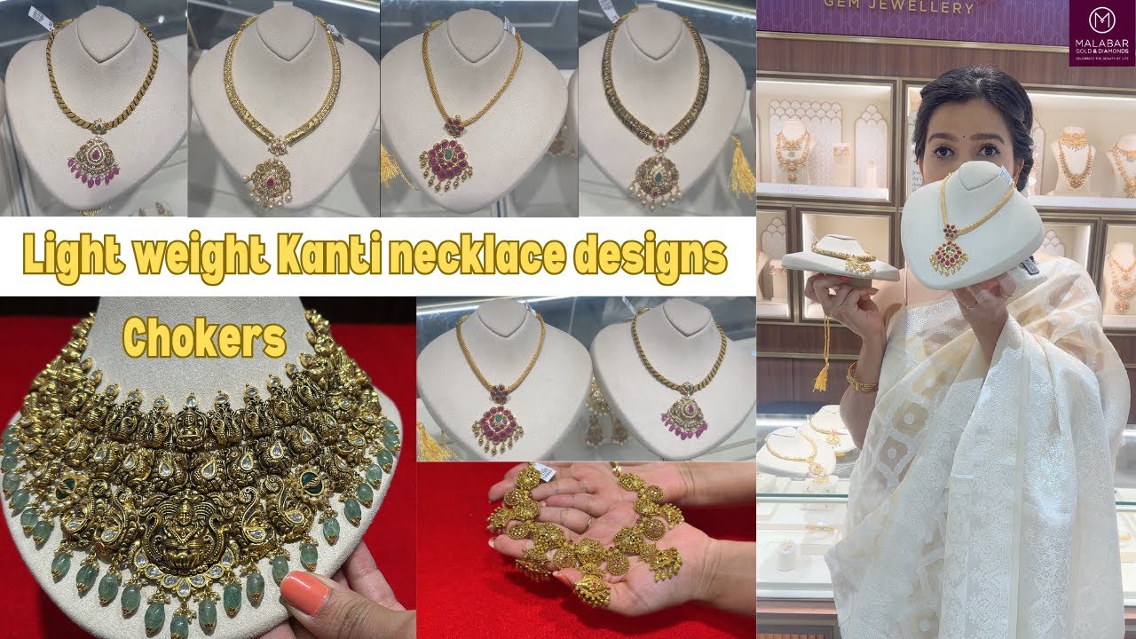 Malabar Gold & Diamonds Very Stylish Kanti Necklaces, Chokers from Precia collection with price