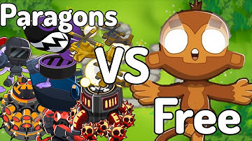 All Modded Paragons VS. Free Dart Monke