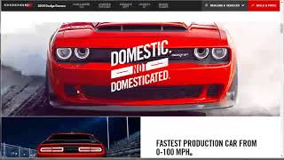 2018 Dodge Challenger SRT Demon - Build, Price, Spec, Options and Review