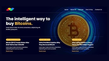 HTML CSS website design for crypto currency concept