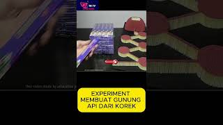 Experiment making a mountain from matches #shorts #experiment #creative