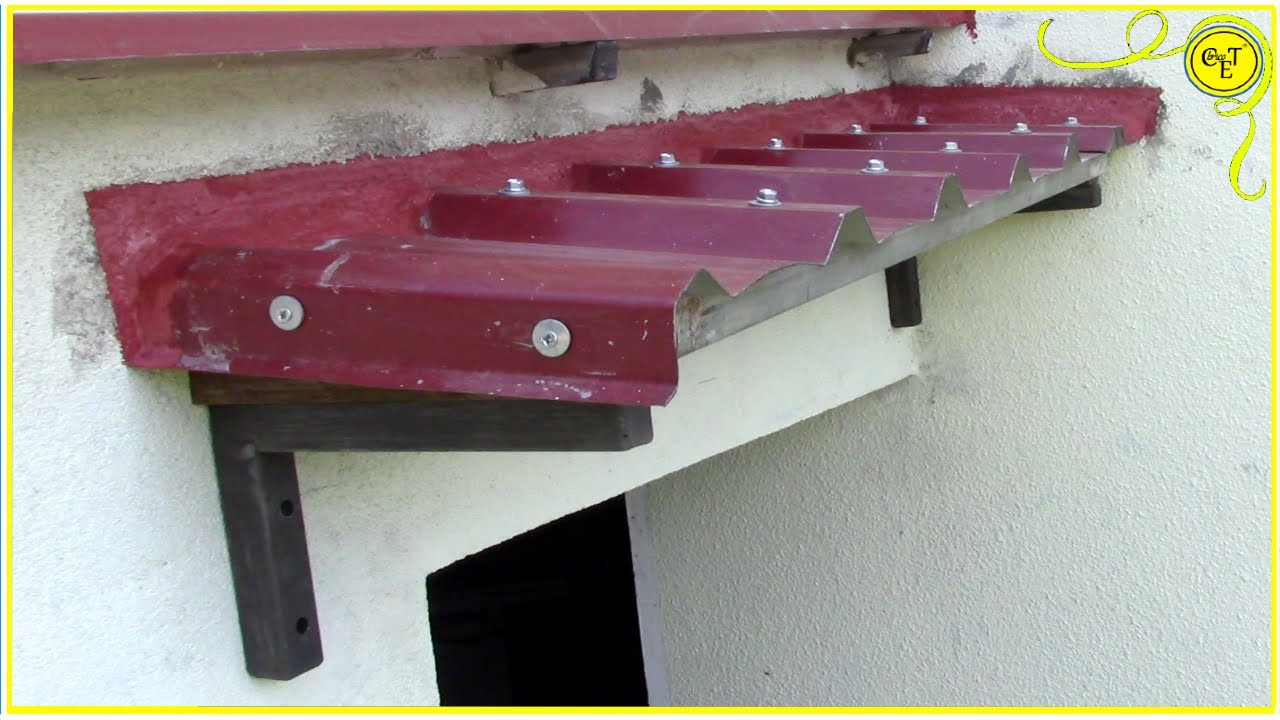 Marquesina Puerta Exterior,Tejadillo de Exterior,Tejadillos Exterior para  Puertas,Tejadillo Proteccion Lluvia,Techo Exterior Lluvia,Marquesinas para