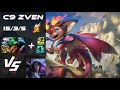 Cloud9 Zven BOTTOM Smolder vs Kai'Sa [QUADRAKILL] - NA Challenger Patch 25.S2.2