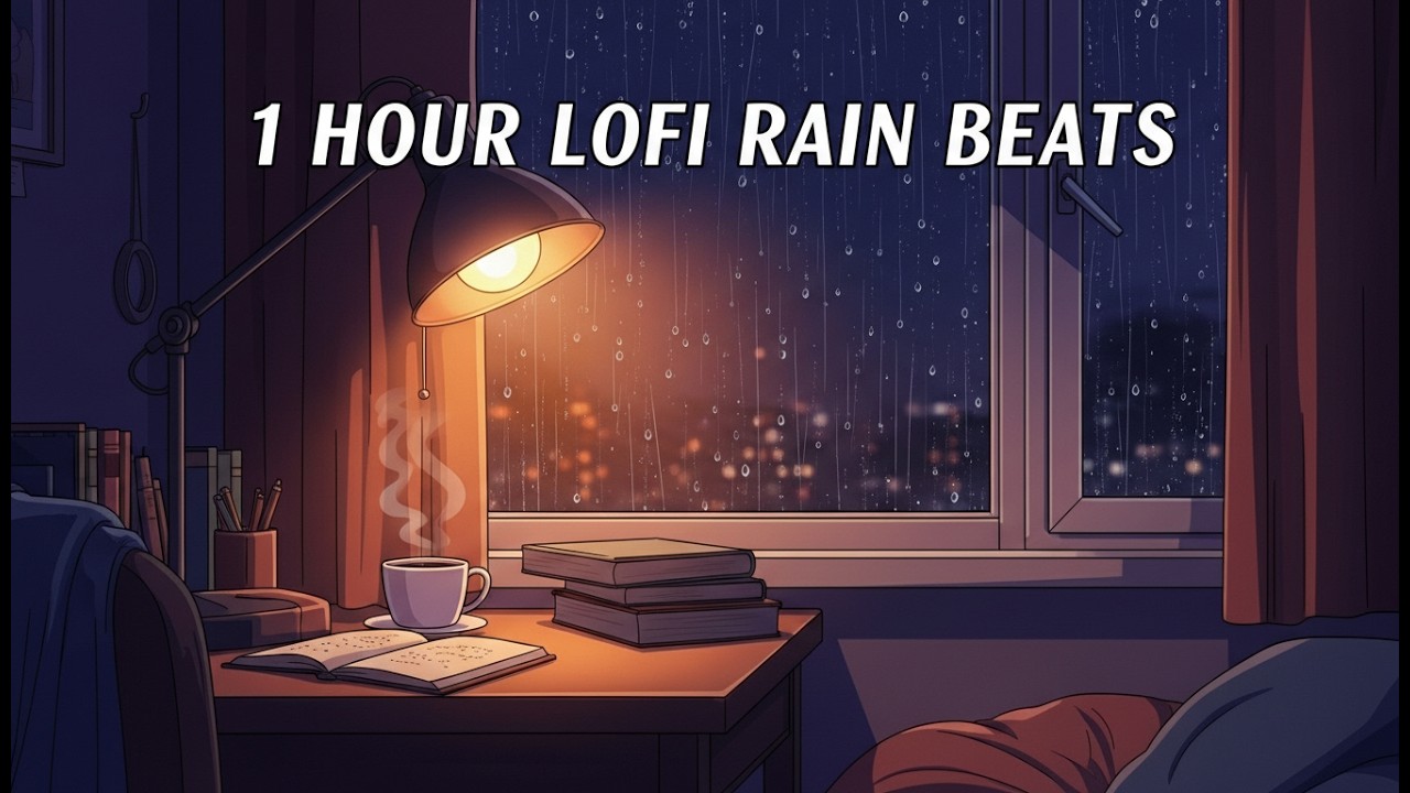 Rainy Night Lofi Beats for Deep Focus | 1 Hour Study Music
