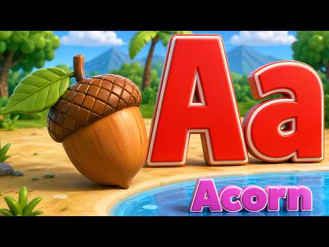 A for Acorn Phonics Song for Toddlers | A for Acorn | Learn the Alphabet A to Z