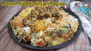 MUTTON SINDHI BIRYANI, Sindhi Biryani Recipe, Mutton Biryani Recipe, Biryani Recipe,