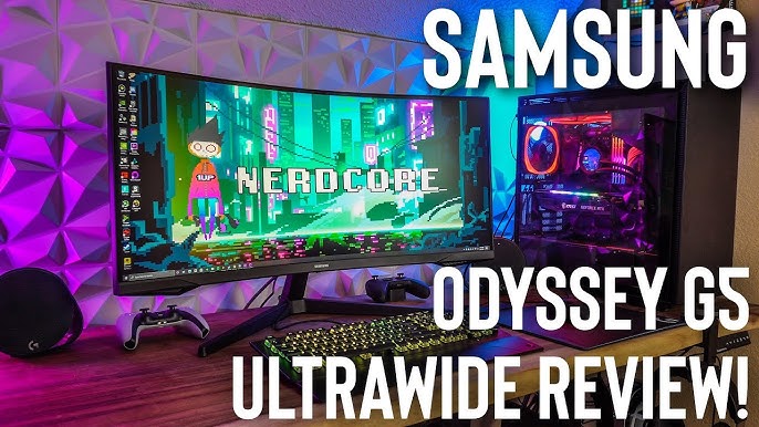 Ecran PC Samsung 34 Odyssey G5 C34G55TWWP 3440x1440 165Hz